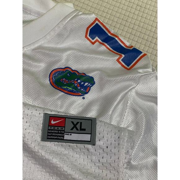 Nike Florida Gators Jersey White  #1 measurements 21x28 - Picture 9 of 10